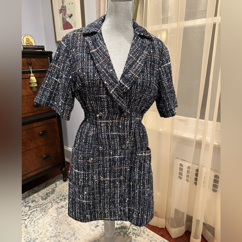 BRAND NEW SANDRO Alizou Double-Brested Bouclee Twid DRESS